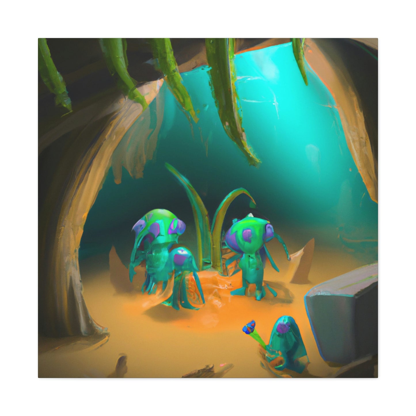 "Cave-Crawling Aliens and the Buried Riches" - The Alien Canva