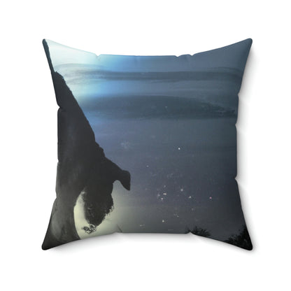 "The Shadow of the Moonlit Night" - The Alien Square Pillow