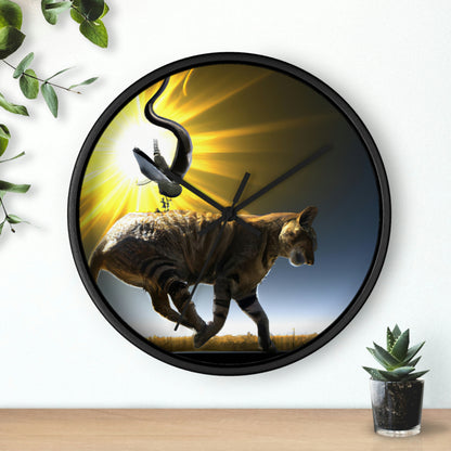 "A Purrfect Sunbeam Moment" - The Alien Wall Clock