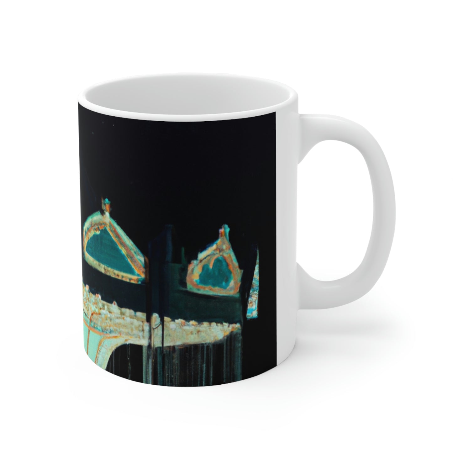 "A Lonesome Carousel Under Shining Stars" - The Alien Ceramic Mug 11 oz