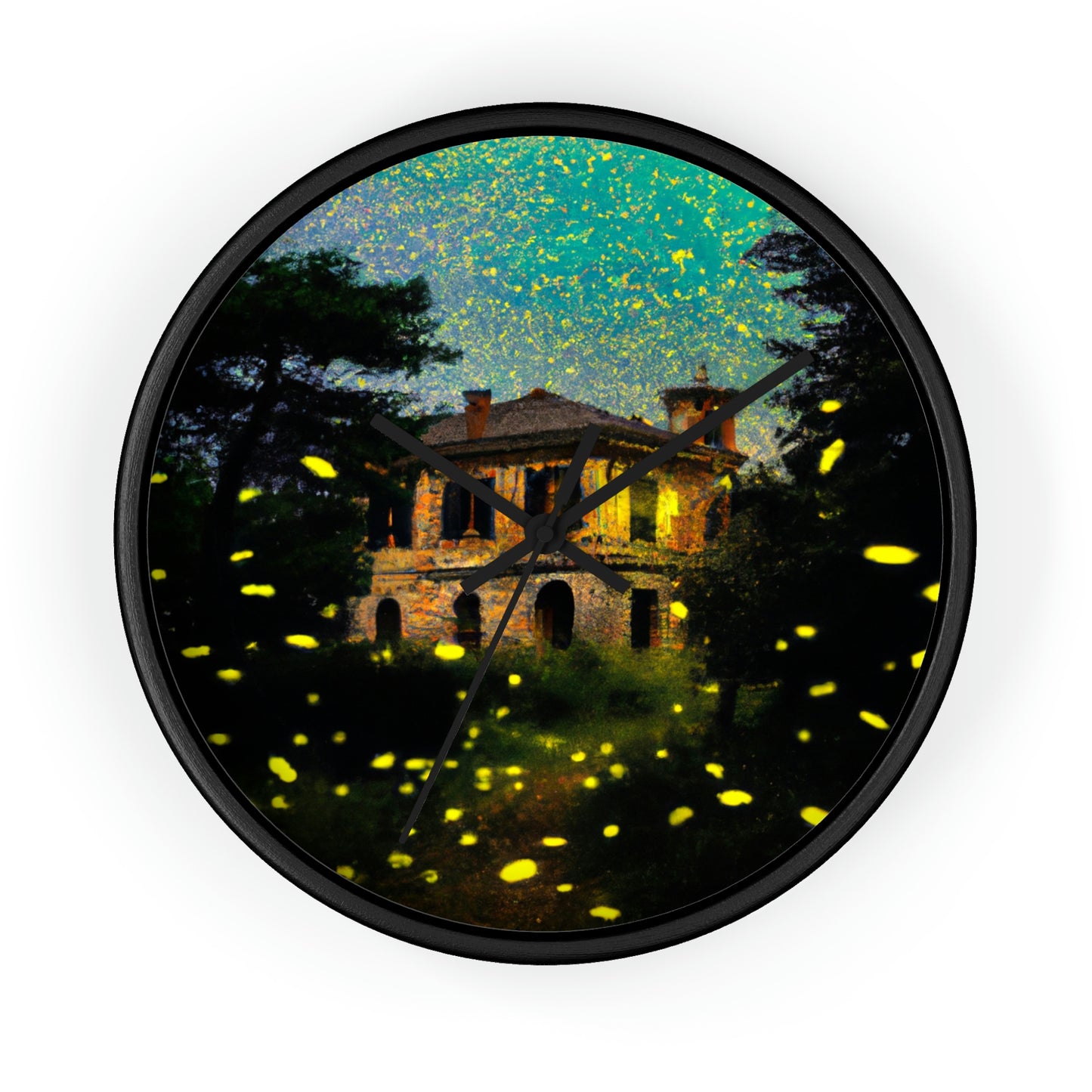 "A Shining Embrace of Fireflies" - The Alien Wall Clock