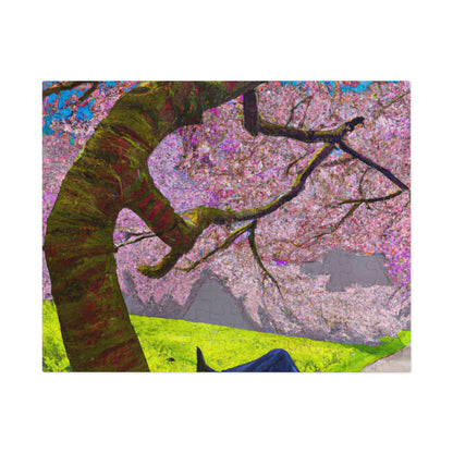 "A Moment of Calm Beneath the Cherry Blossoms" - The Alien Jigsaw Puzzle