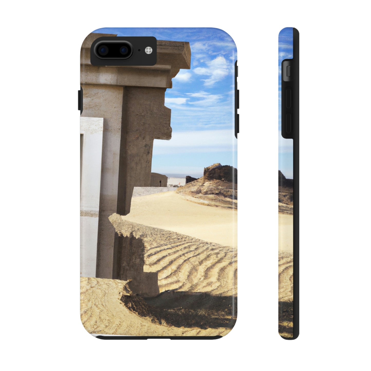 "Lost in the Sands: Discovering the Ancient Temple" - The Alien Tough Phone Cases