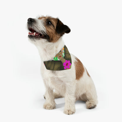 "Butterfly Ballet in the Wildflower Meadow" - The Alien Pet Bandana Collar