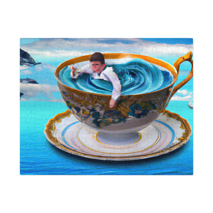 "Adrift in a China Cup: The Story of a Lost Child's Oceanic Adventure" - The Alien Jigsaw Puzzle