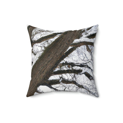 "Winter Wonderland Tree" - The Alien Square Pillow