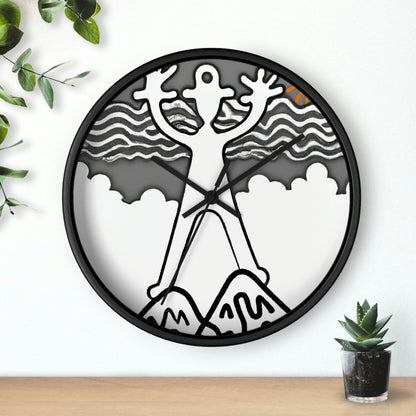 The Mystic Mist of the Mountain - The Alien Wall Clock