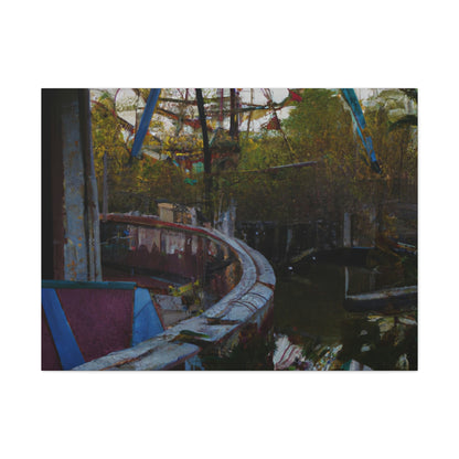 "Lost in the Funhouse: Exploring the Abandoned Amusement Park" - The Alien Canva