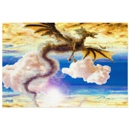 "A Heavenly Blaze with a Mystic Dragon" - The Alien Jigsaw Puzzle