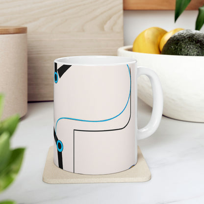 Robo-Kicker: The Autonomous Football AI. - The Alien Ceramic Mug 11 oz