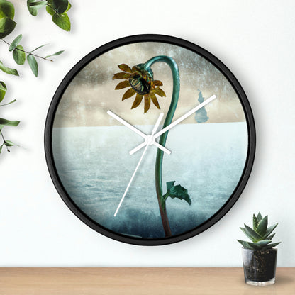 "Fighting the Frost: A Flower's Story" - The Alien Wall Clock