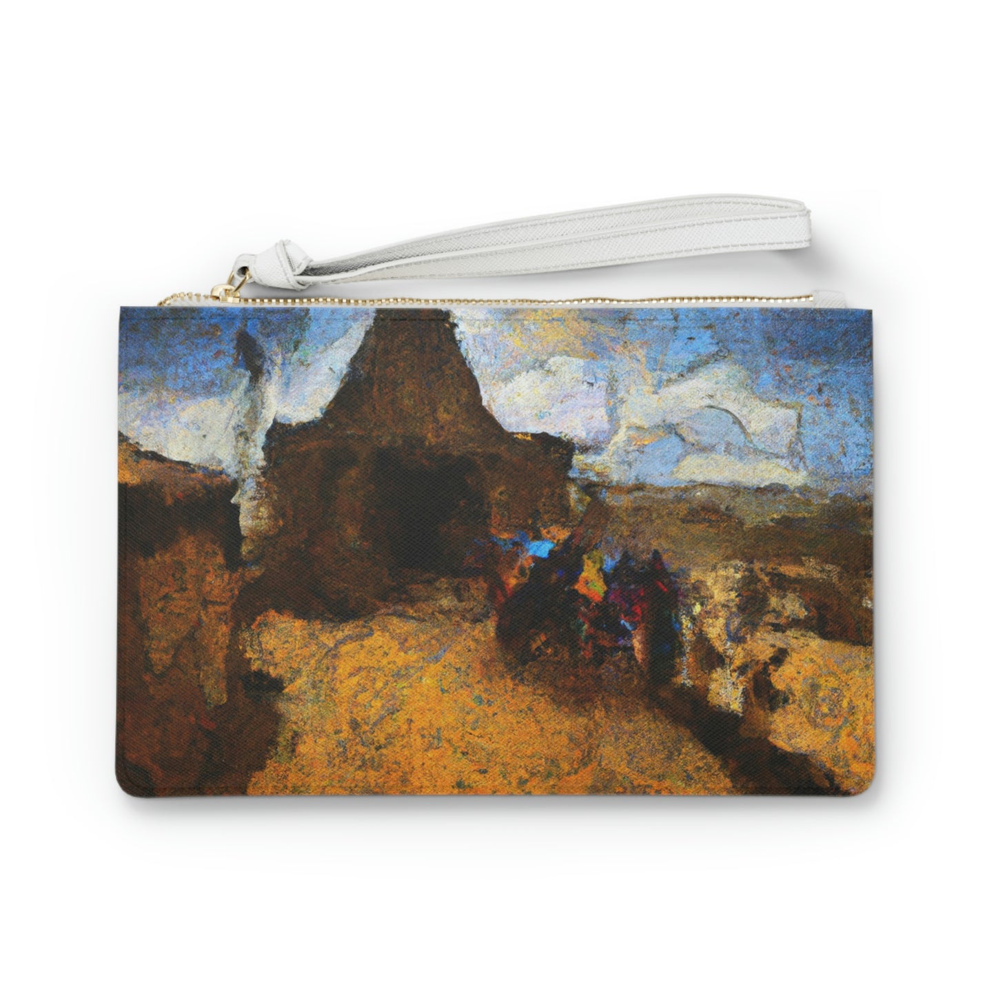 "Dusty Pilgrims at the Forgotten Shrine" - Die Alien Clutch Bag