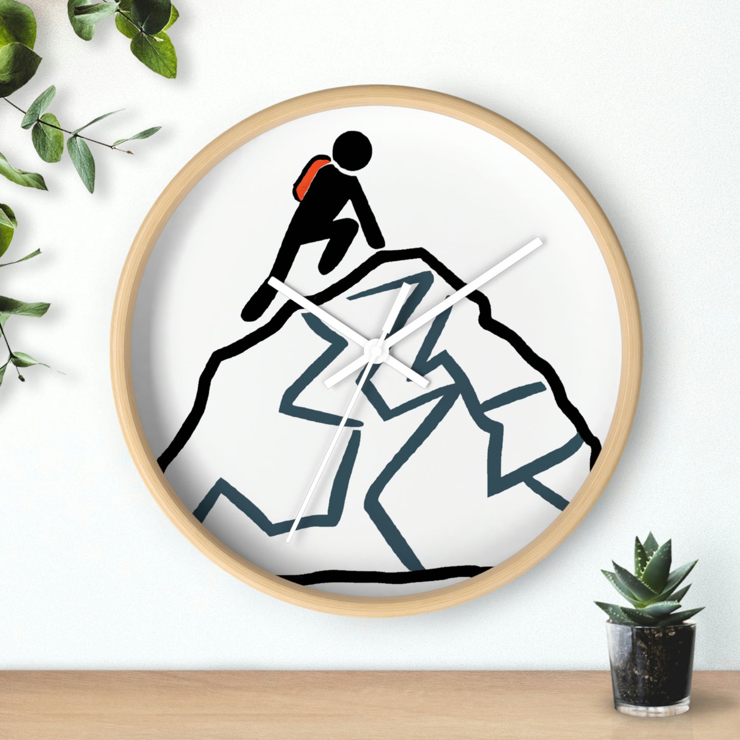 "Ascending the Summit" - The Alien Wall Clock