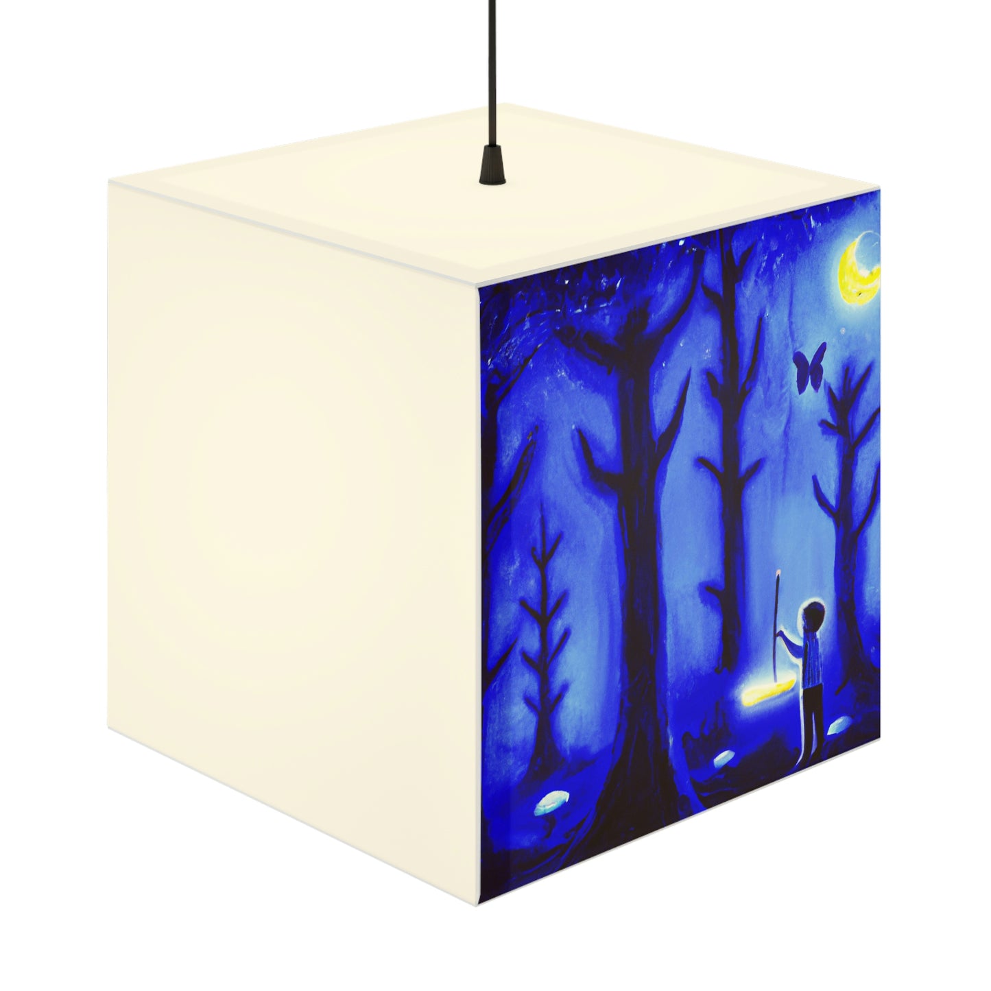 "A Journey Through the Moonlit Forest" - The Alien Light Cube Lamp