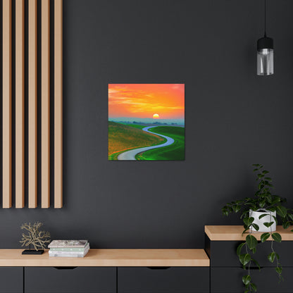 Vibrant Sunrise Painter - Canvas