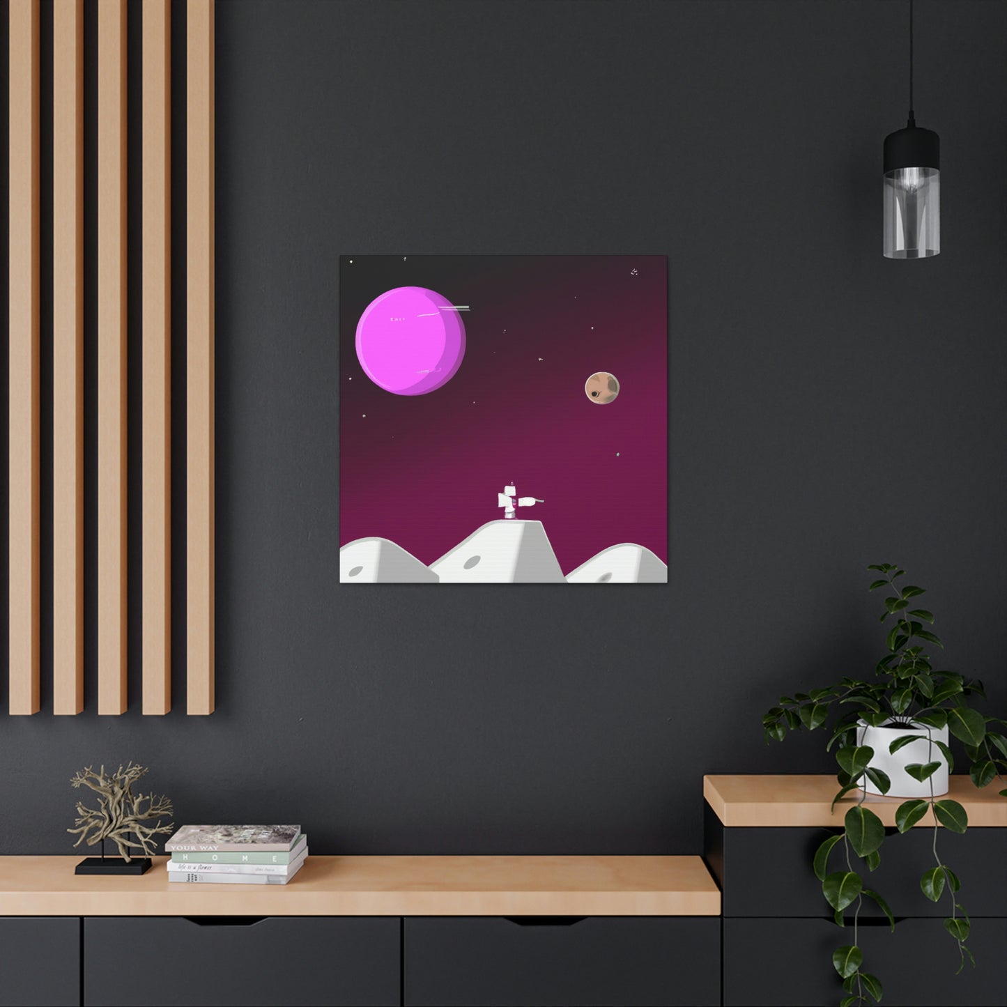 "Una odisea lunar: explorando otro mundo" - The Alien Canva