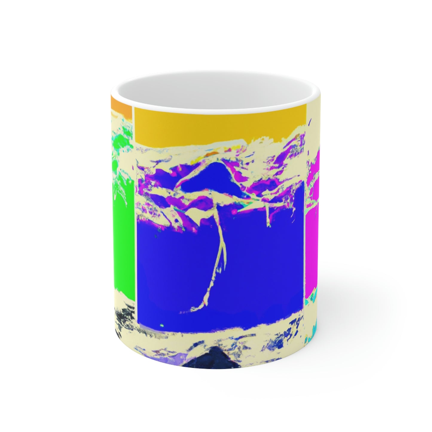 "Kites Aflutter in the Vibrant Sky" - The Alien Ceramic Mug 11 oz