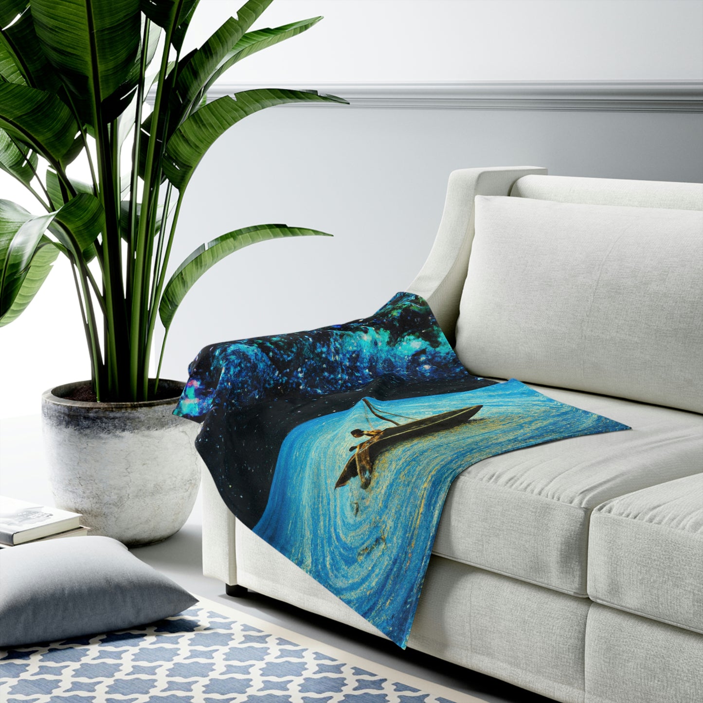 "A Voyage of Starlight". - The Alien Velveteen Plush Blanket