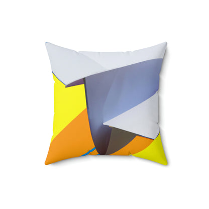 "A Flight of Color" - The Alien Square Pillow