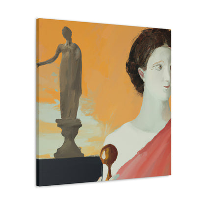 "Classic Meets Contemporary: A Fusion of Greek Art and My Own Style" - Canvas