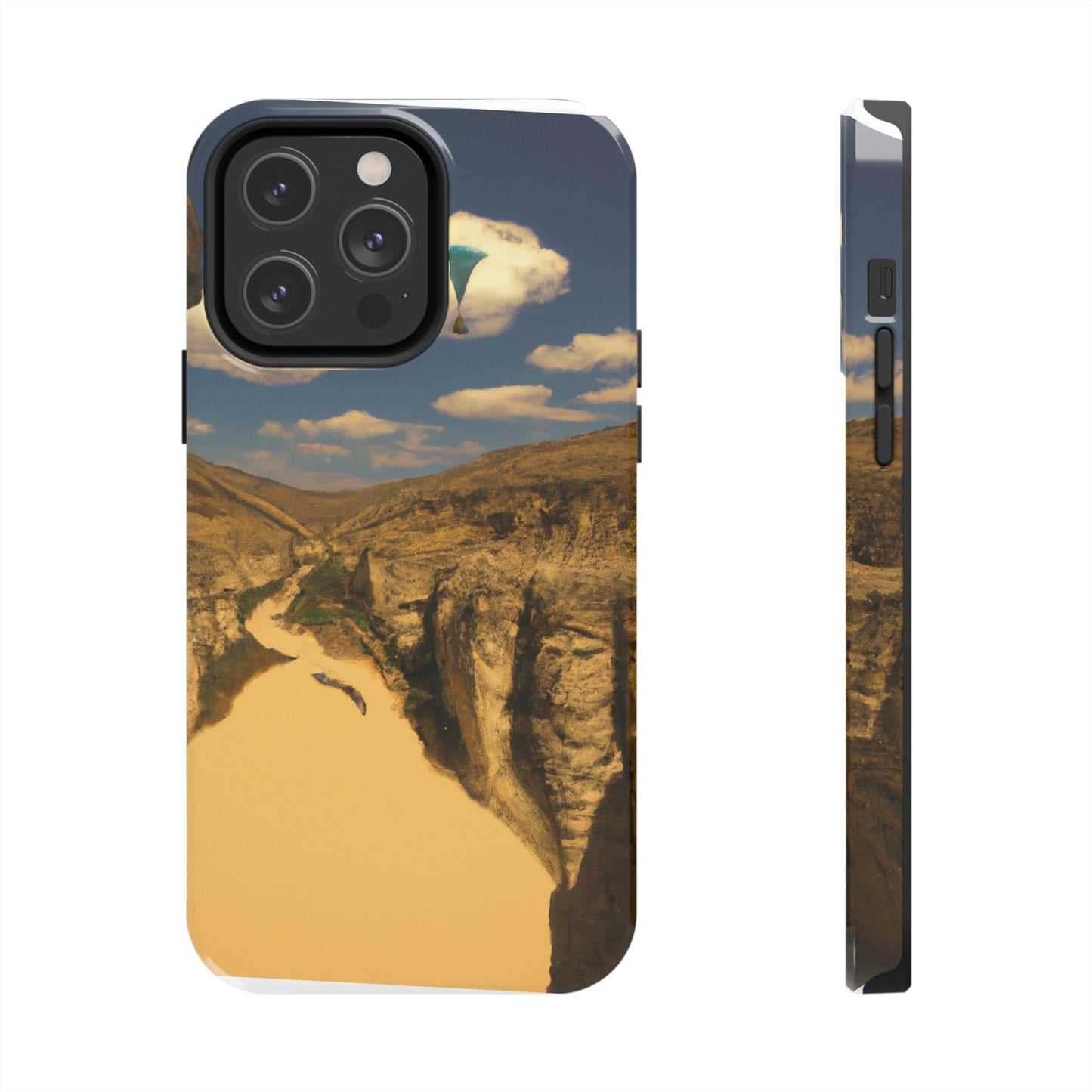 "Feline Flight Over the Grand Gulch" - Die Alien Tough Phone Cases