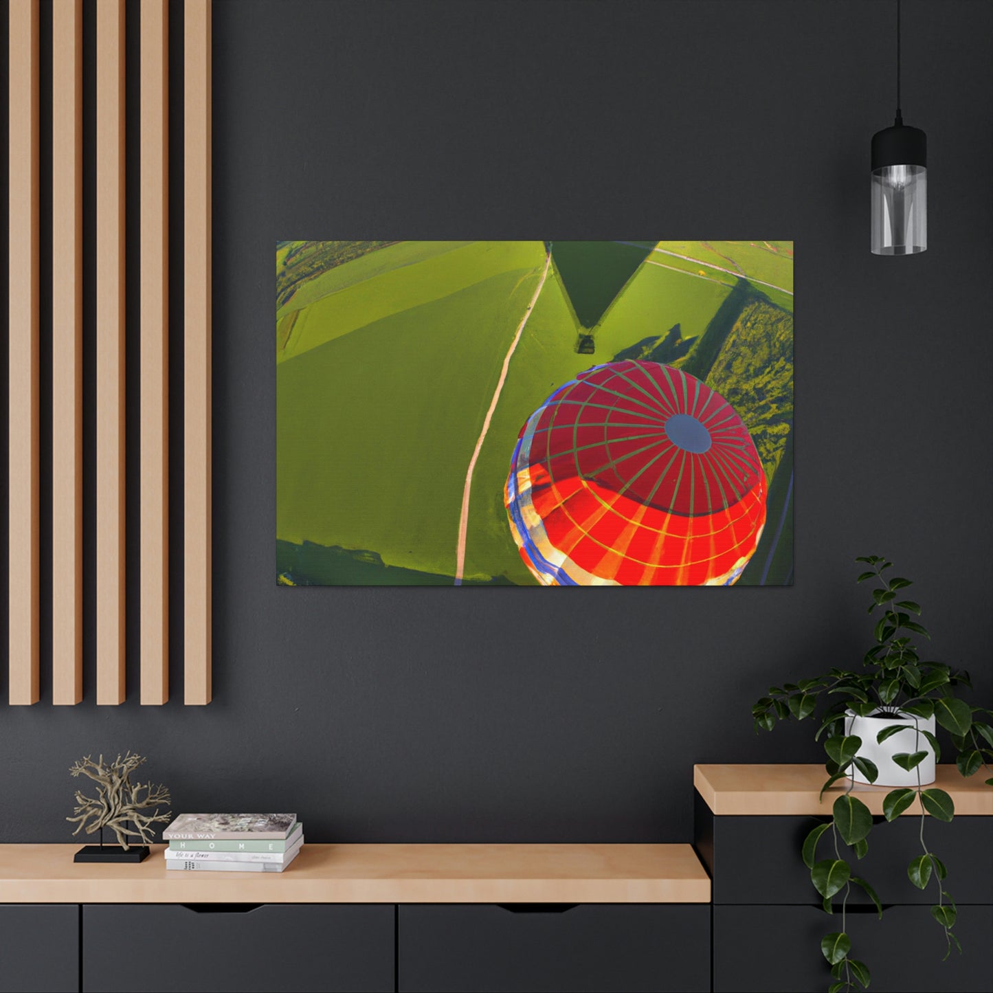 "Ein Blick von oben: Die Erkundung der Welt in einem Heißluftballon" - The Alien Canva