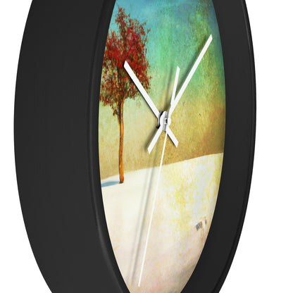 "Alone in the Snowy Meadow" - The Alien Wall Clock