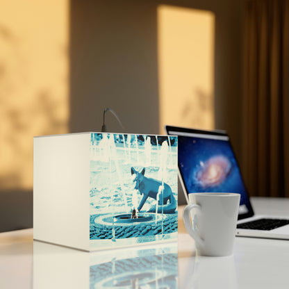 "Foxy Herumtollen im Brunnen" - Die Alien Light Cube Lampe