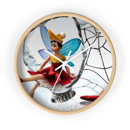 "Cursed Memories: The Broken Fairy's Plight" - The Alien Wall Clock