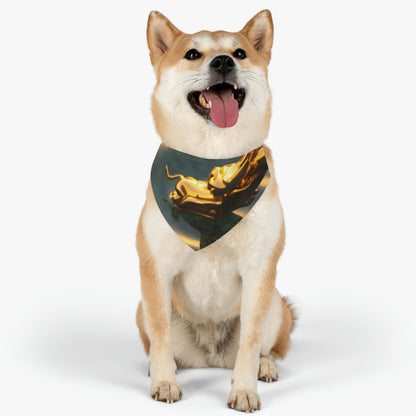 "Dragón descendiente" - El collar de bandana para mascota alienígena