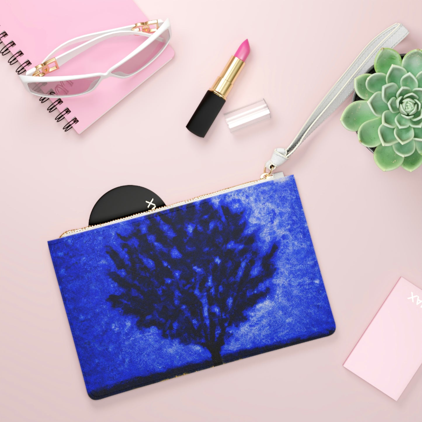 "A Lone Blue Tree in the Moonlight Field" - The Alien Clutch Bag