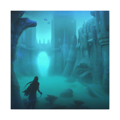 "Das verlorene Atlantis: Eine gefrorene Unterwasserstadt" - The Alien Canva