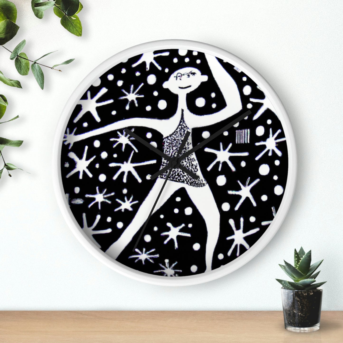 "Bailando entre la luz galáctica" - El reloj de pared alienígena