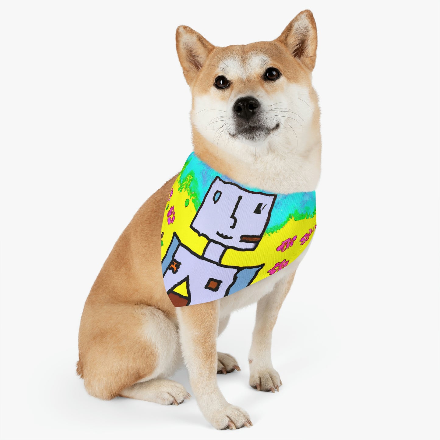 "Un pequeño milagro en un mar de flores" - The Alien Pet Bandana Collar