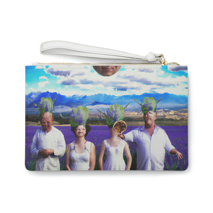 "Lavender Family Reunion: A Blooming Celebration" - Die Alien Clutch Bag