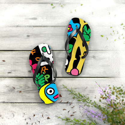 The Enchanted Garden of Wonders - The Alien Flip Flops