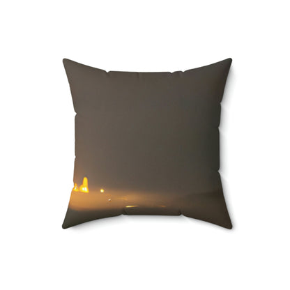 "Distant Illumination" - The Alien Square Pillow