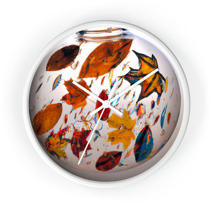 "Autumn in a Glass Globe" - The Alien Wall Clock