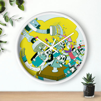 Robotic Rebellion: A Battle for Power. - The Alien Wall Clock