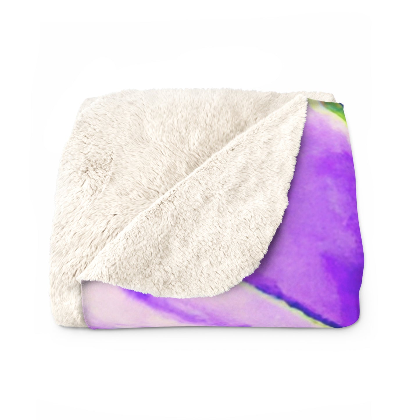 Purple Petals Popping: Create an Eye-Catching Daisy-Rose Fusion - The Alien Sherpa Fleece Blanket