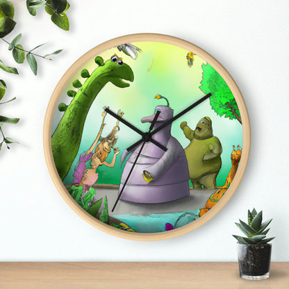 "Intergalactic Zoo Adventures" - The Alien Wall Clock