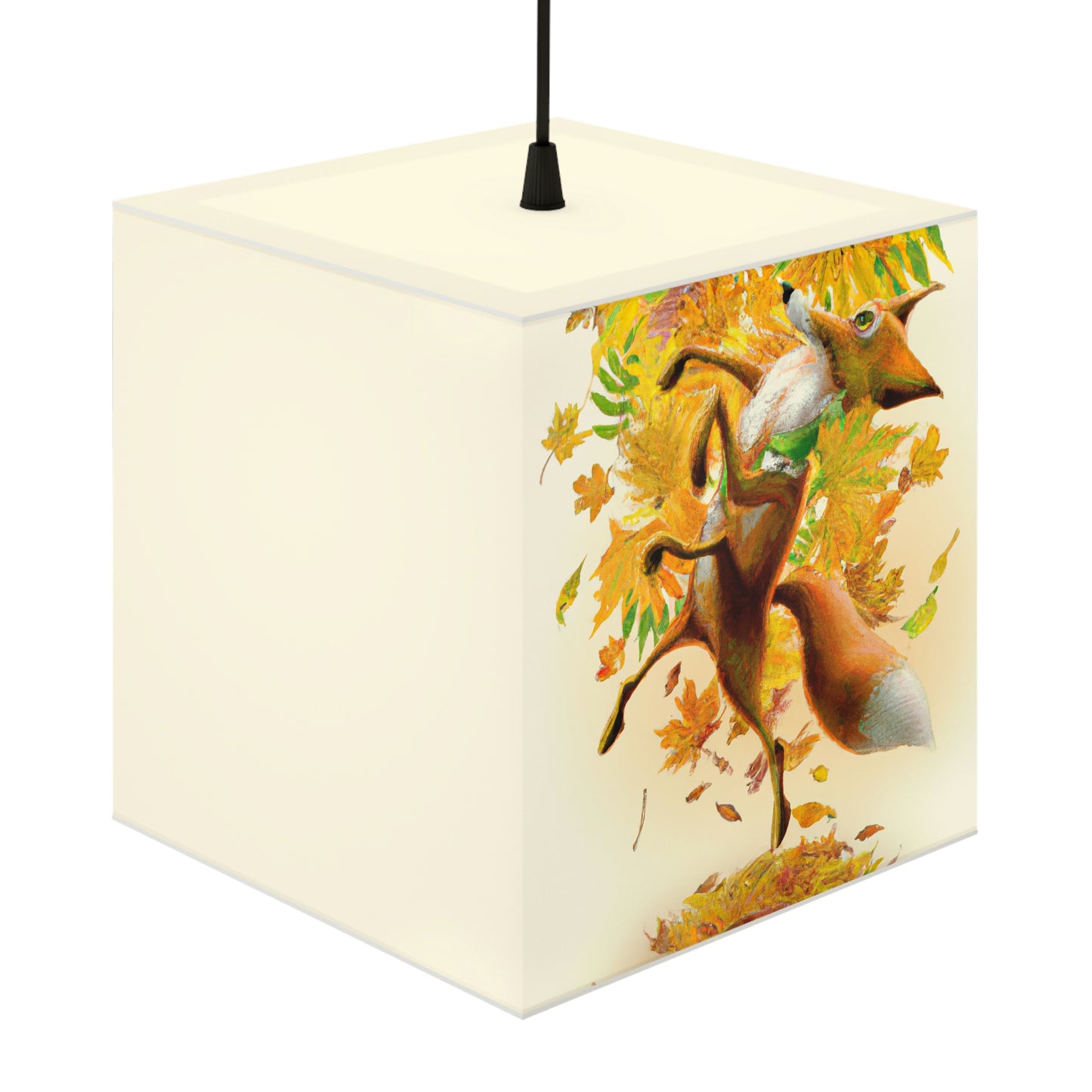 "Autumnal Adventure: A Fox's Mischief" - Die Alien Light Cube Lampe