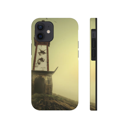 "Gespenstisches Leuchtfeuer im Nebel" - Die Alien Tough Phone Cases