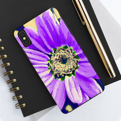 Lila Blütenblätter knallen: Kreieren Sie eine auffällige Gänseblümchen-Rosen-Fusion – The Alien Tough Phone Cases