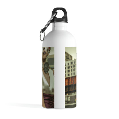 "ChronoTown: Where Time Stands Still" - The Alien Stainless Steel Water Bottle