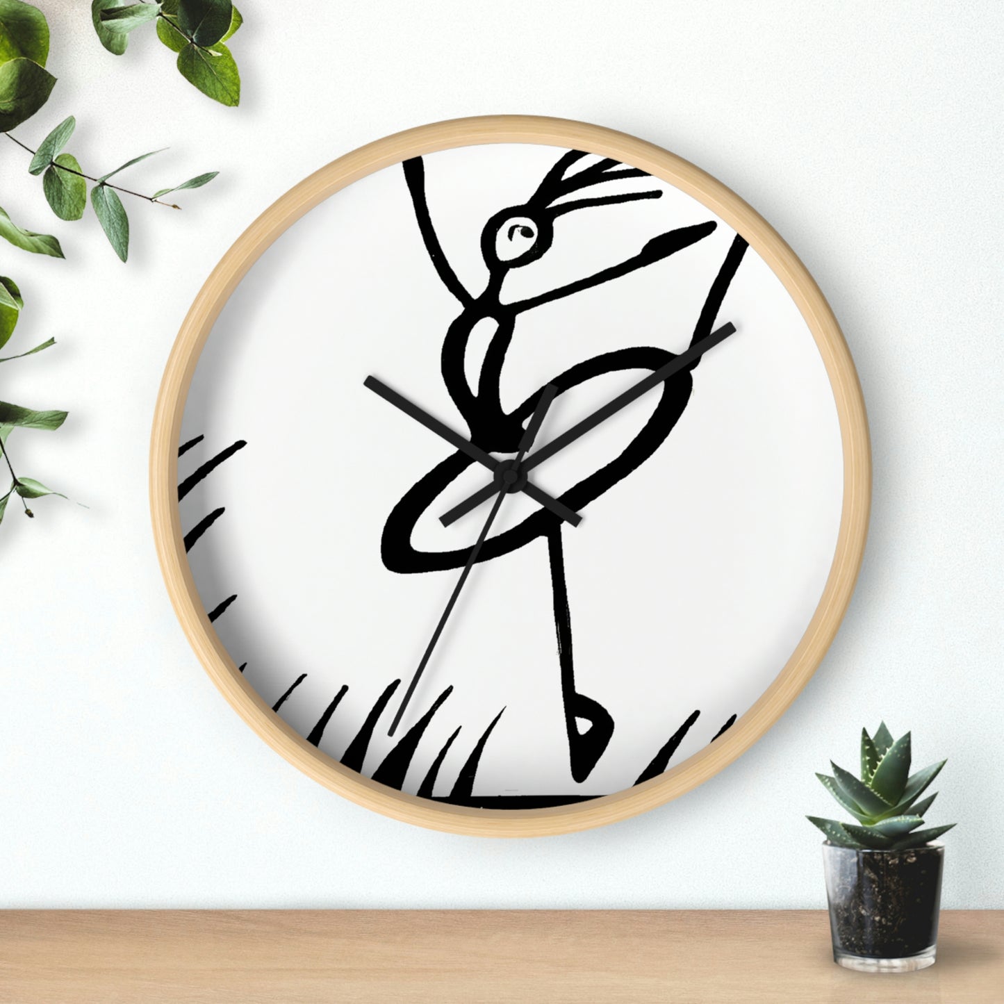 "Ballet on a Blade: A Ballerina's Spin" - The Alien Wall Clock