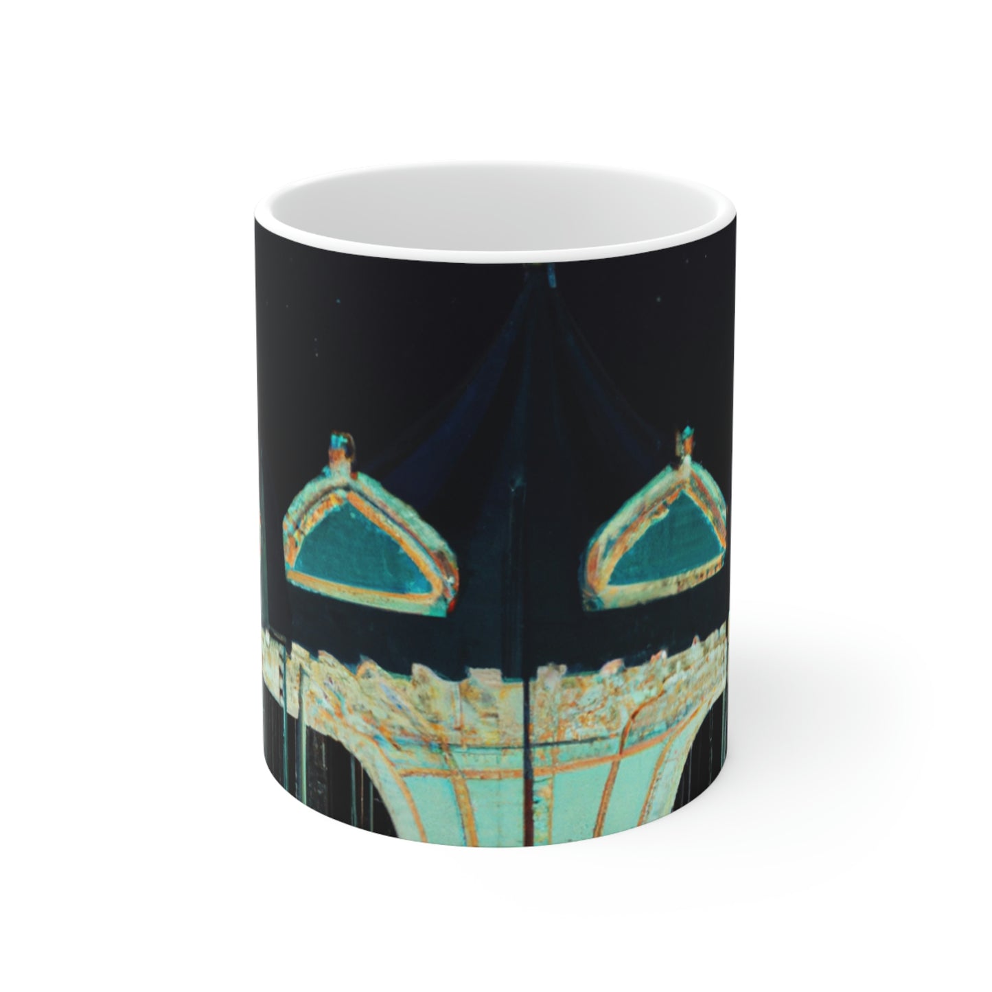 "A Lonesome Carousel Under Shining Stars" - Taza de cerámica The Alien 11 oz