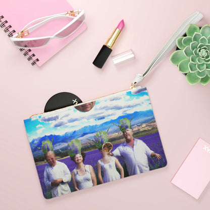 "Lavender Family Reunion: A Blooming Celebration" - Die Alien Clutch Bag