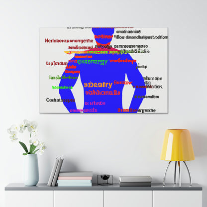 "The Superheroic Word Art Portrait" - The Alien Canva