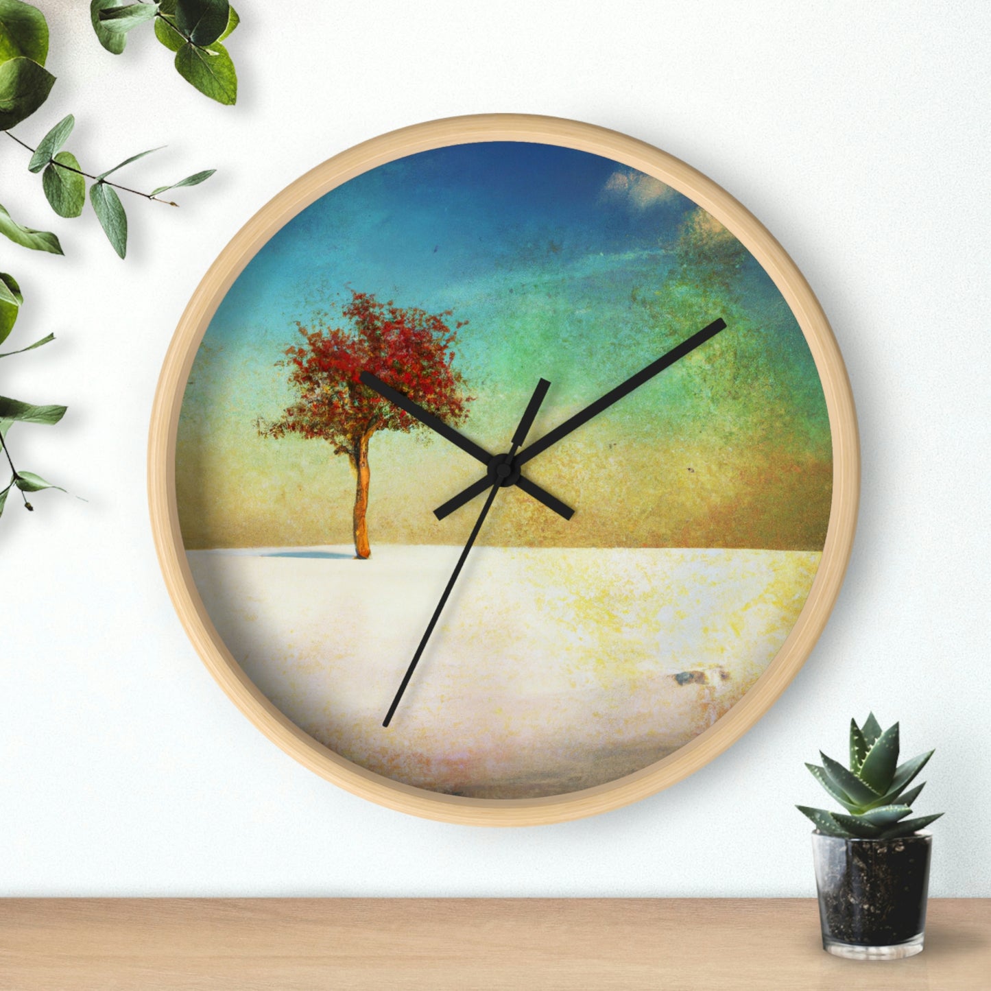 "Alone in the Snowy Meadow" - El reloj de pared alienígena